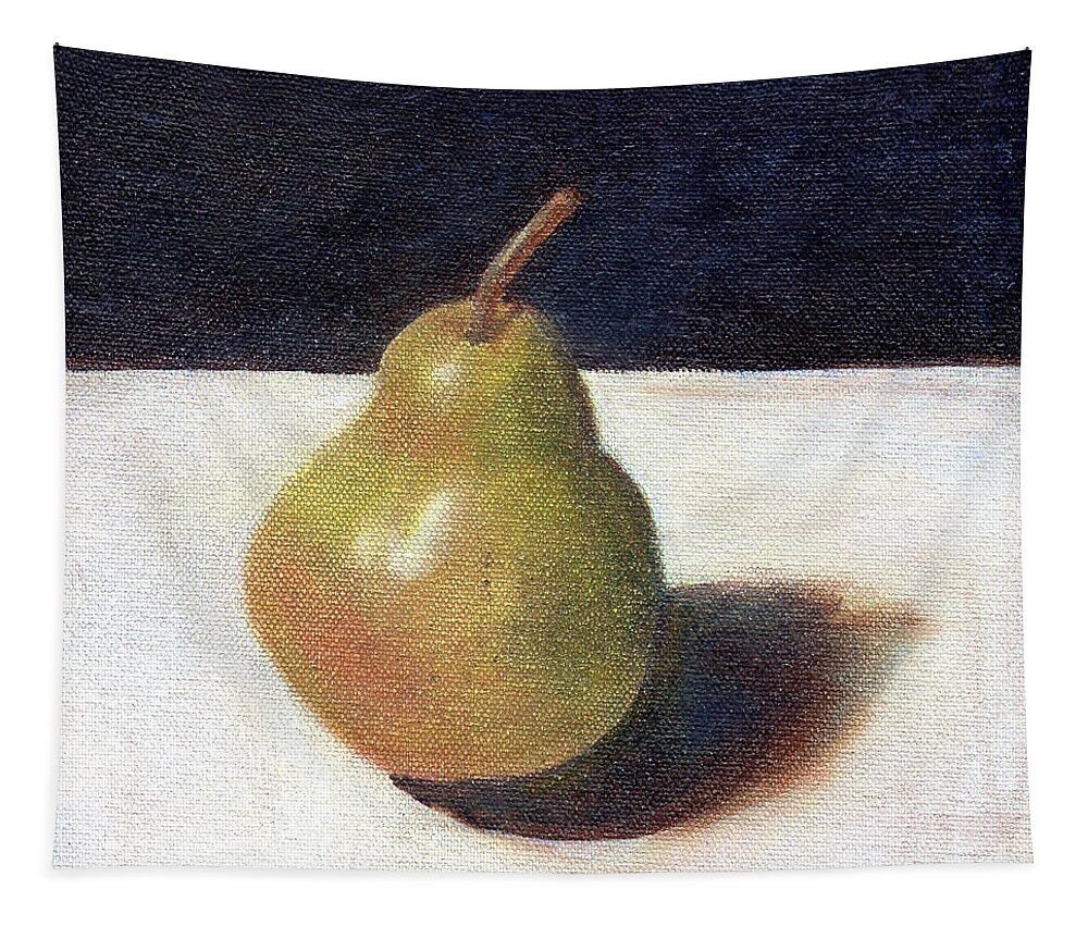 Still Life Tapestry featuring the painting Pear I by Laurel Best