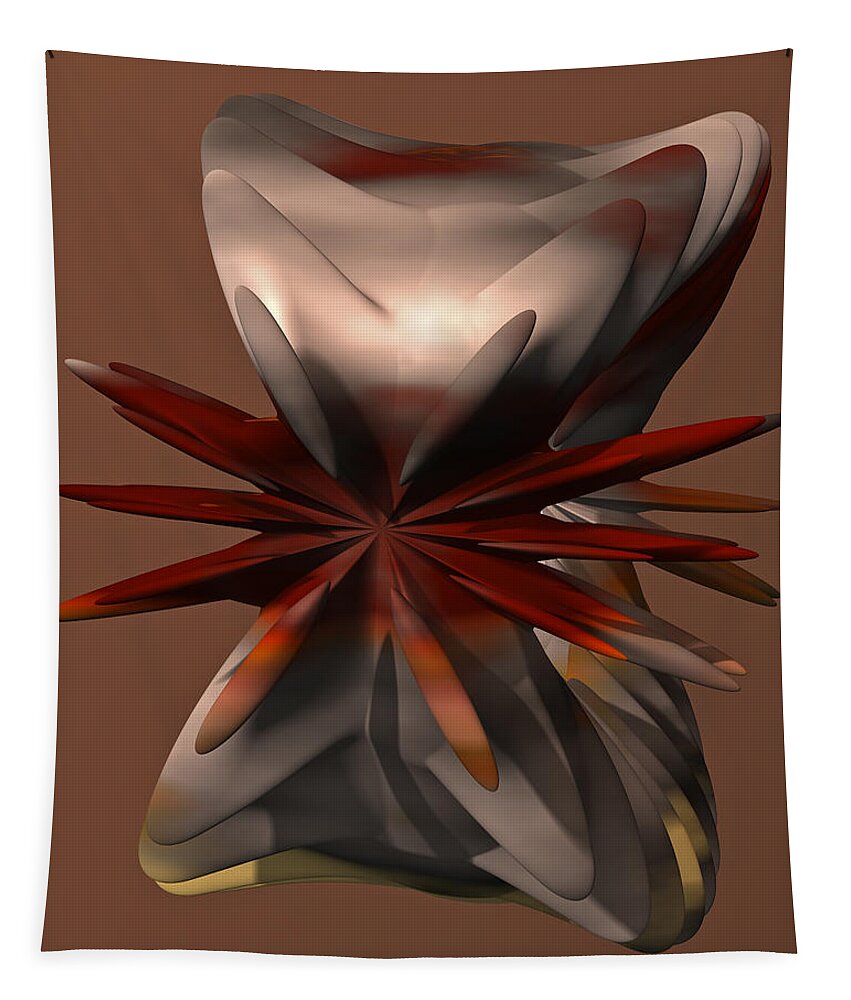 Petals Tapestry featuring the digital art Petals and Stone by Judi Suni Hall