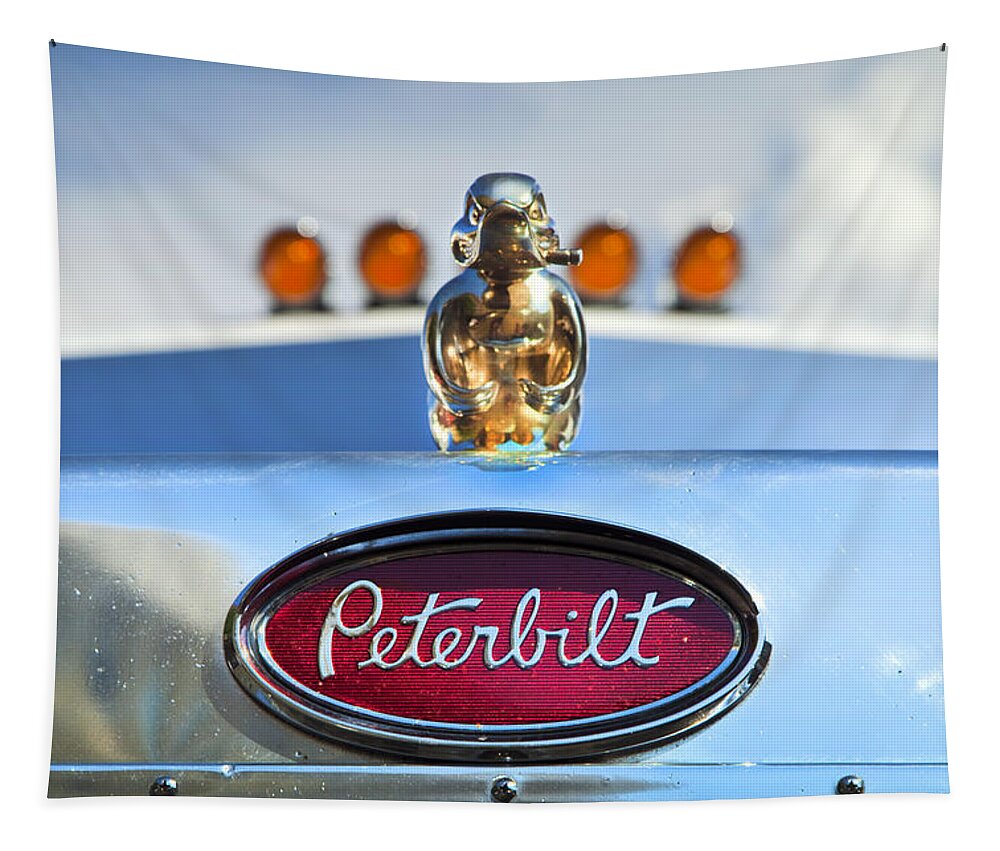 Trucks Tapestry featuring the photograph Peterbilt 2 by Theresa Tahara