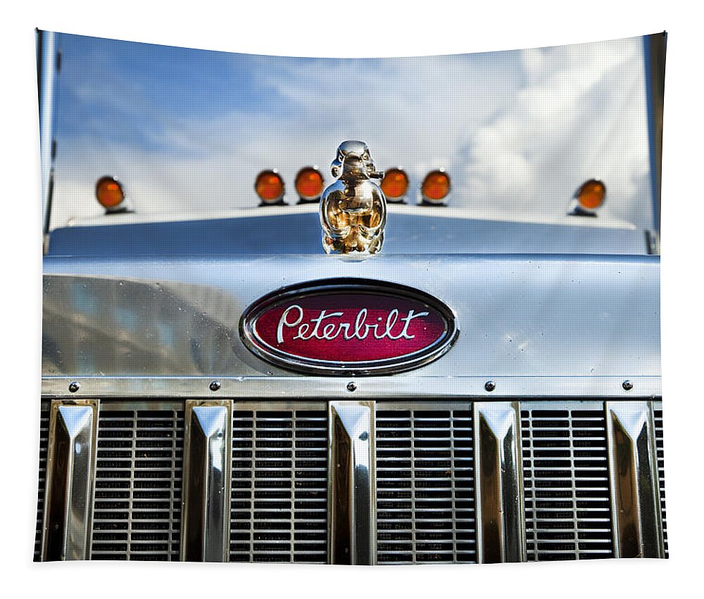 Truck Tapestry featuring the photograph Peterbilt by Theresa Tahara