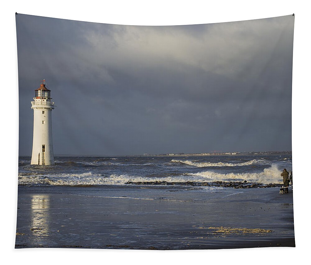Lighthouse Tapestry featuring the photograph Photographing The Photographer by Spikey Mouse Photography