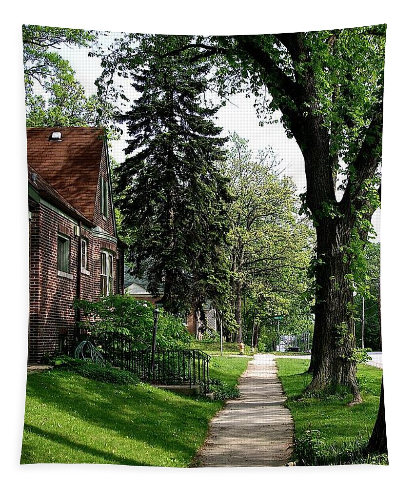 Road Tapestry featuring the photograph Pine Road by Frank J Casella