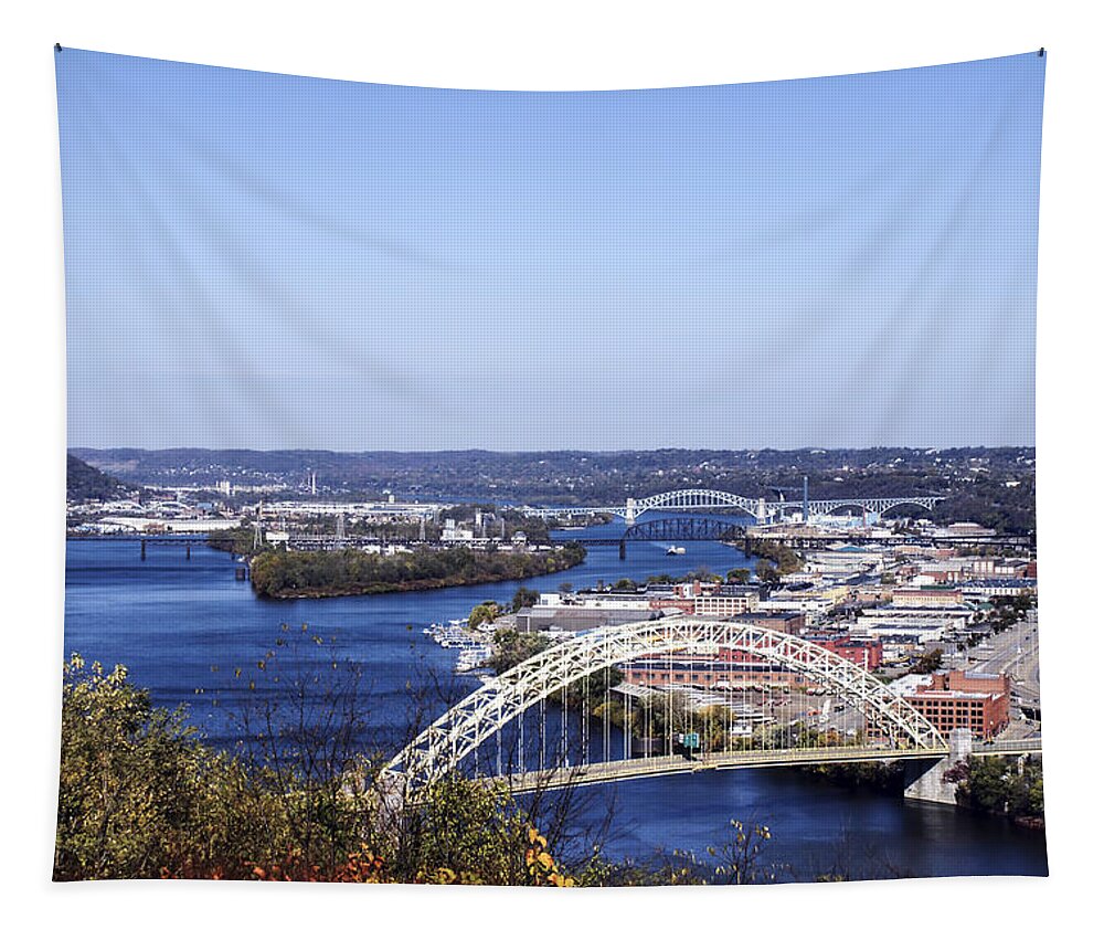 Pittsburgh Tapestry featuring the photograph Pittsburgh North by Michelle Joseph-Long