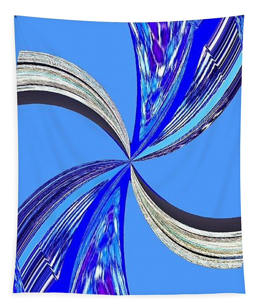 Abstract Tapestry featuring the digital art Pizzazz 47 by Will Borden