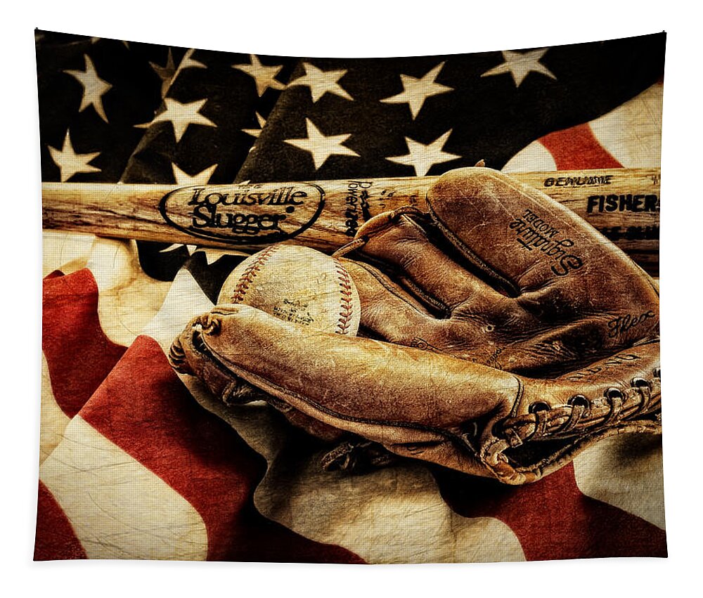 America's Pastime Tapestry featuring the photograph Play Ball by Ken Smith