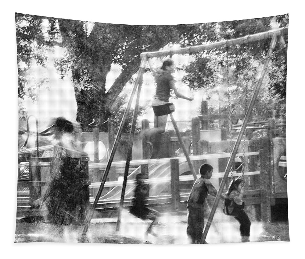 Play Tapestry featuring the photograph Playground by Theresa Tahara
