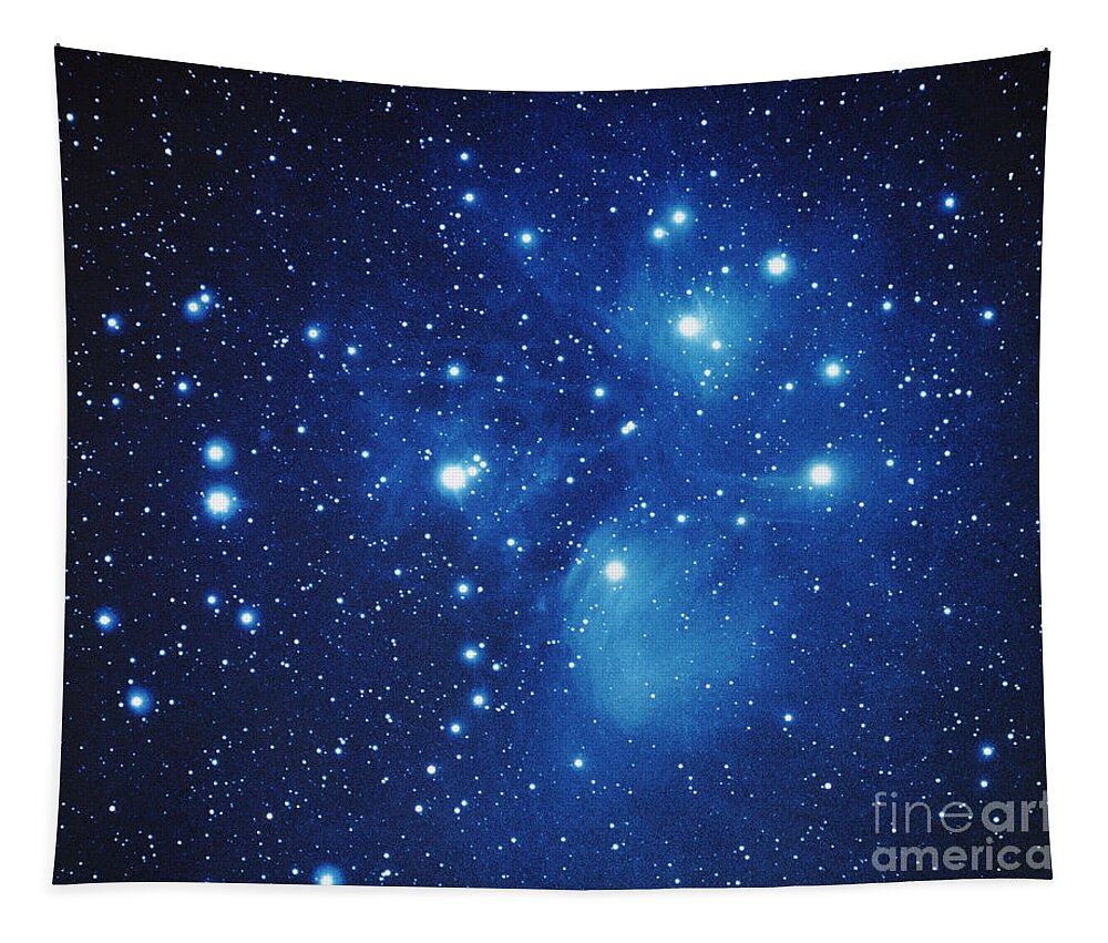 M45 Tapestry featuring the photograph Pleiades Star Cluster by Jason Ware