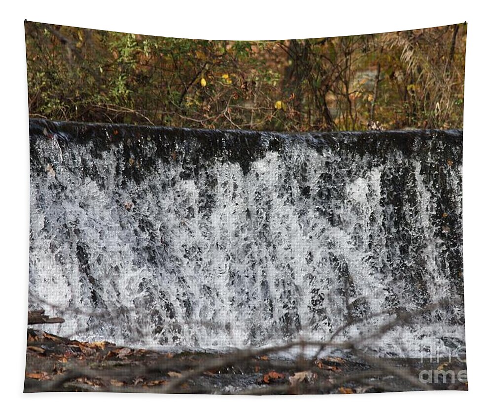 Poconos Waterfall Wall Tapestry featuring the photograph Poconos Waterfall Wall by John Telfer