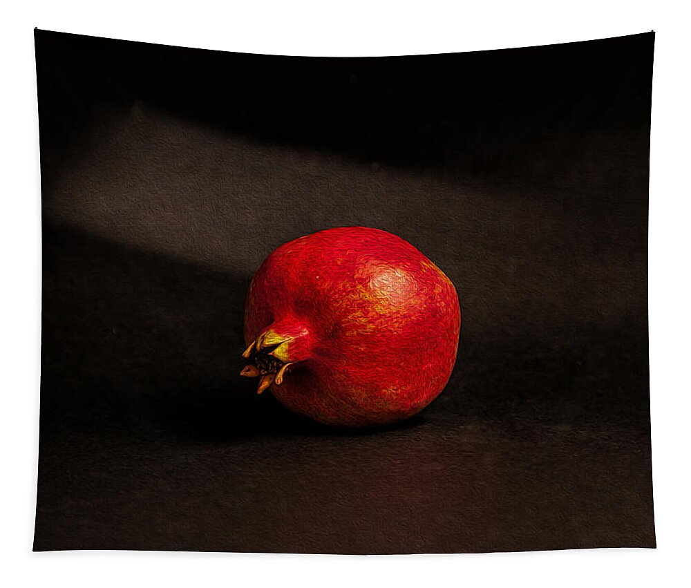 Dutch Masters Tapestry featuring the photograph Pomegranate by Peter Tellone