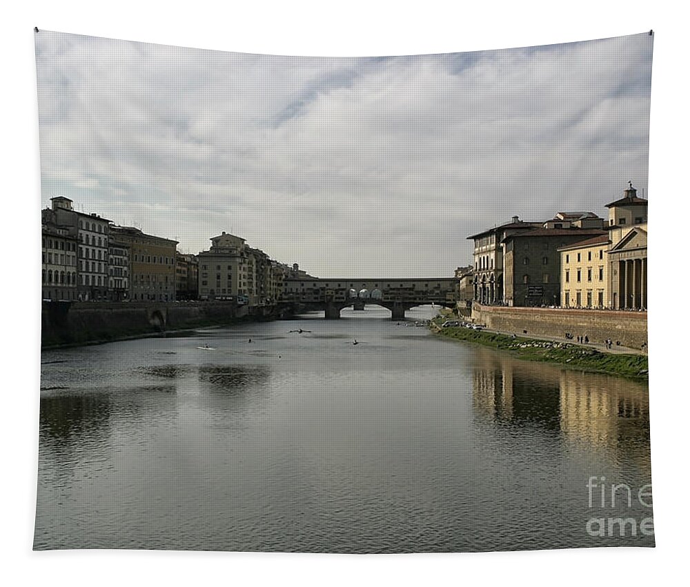 Ancient Tapestry featuring the photograph Ponte Vecchio by Belinda Greb