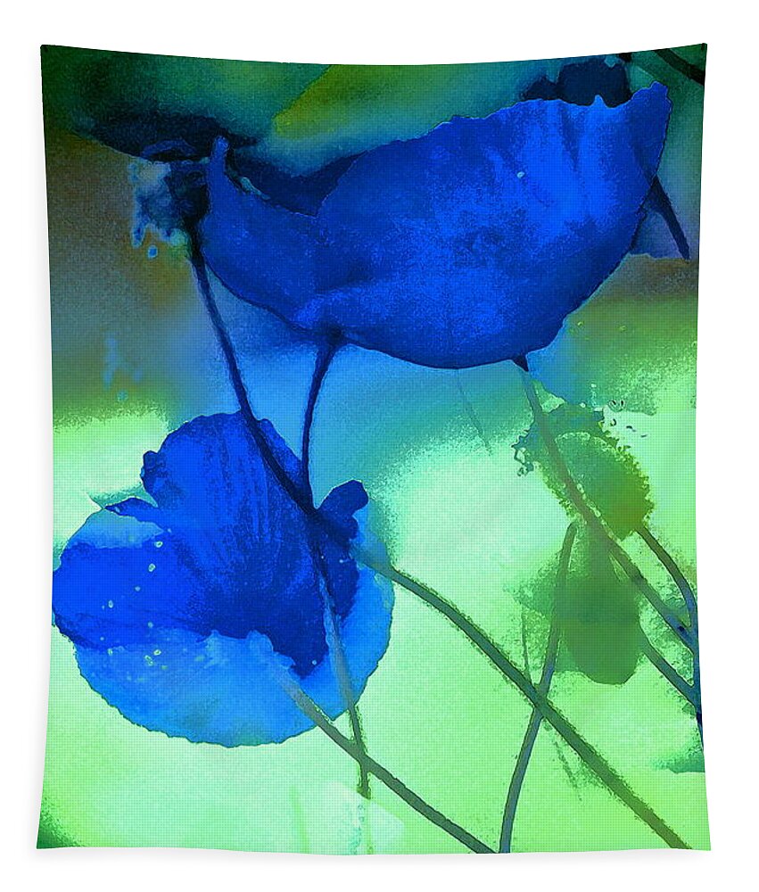 Floral Tapestry featuring the photograph Poppy 33 by Pamela Cooper