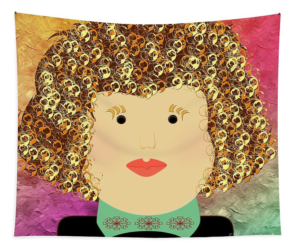 Andee Design Tapestry featuring the digital art Porcelain Doll 9 by Andee Design