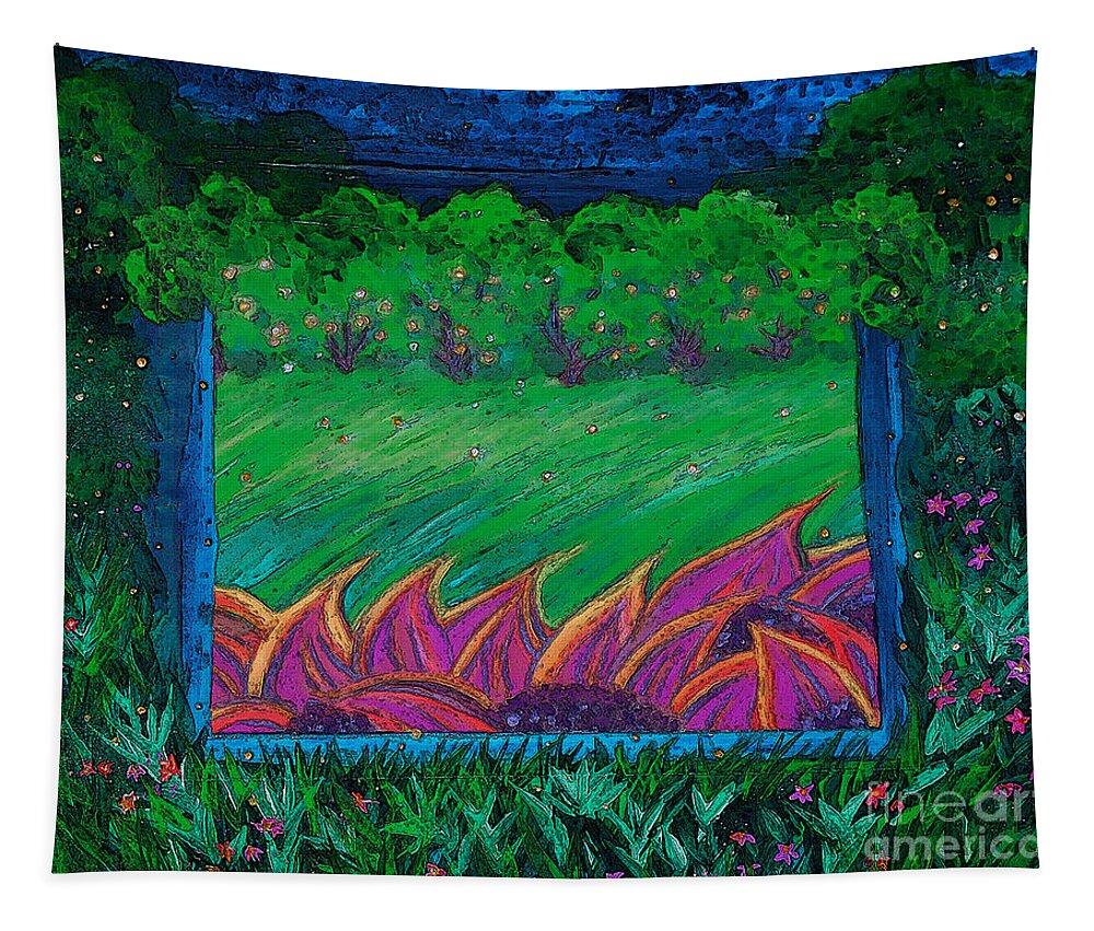 First Star Art Tapestry featuring the painting Portal by jrr by First Star Art