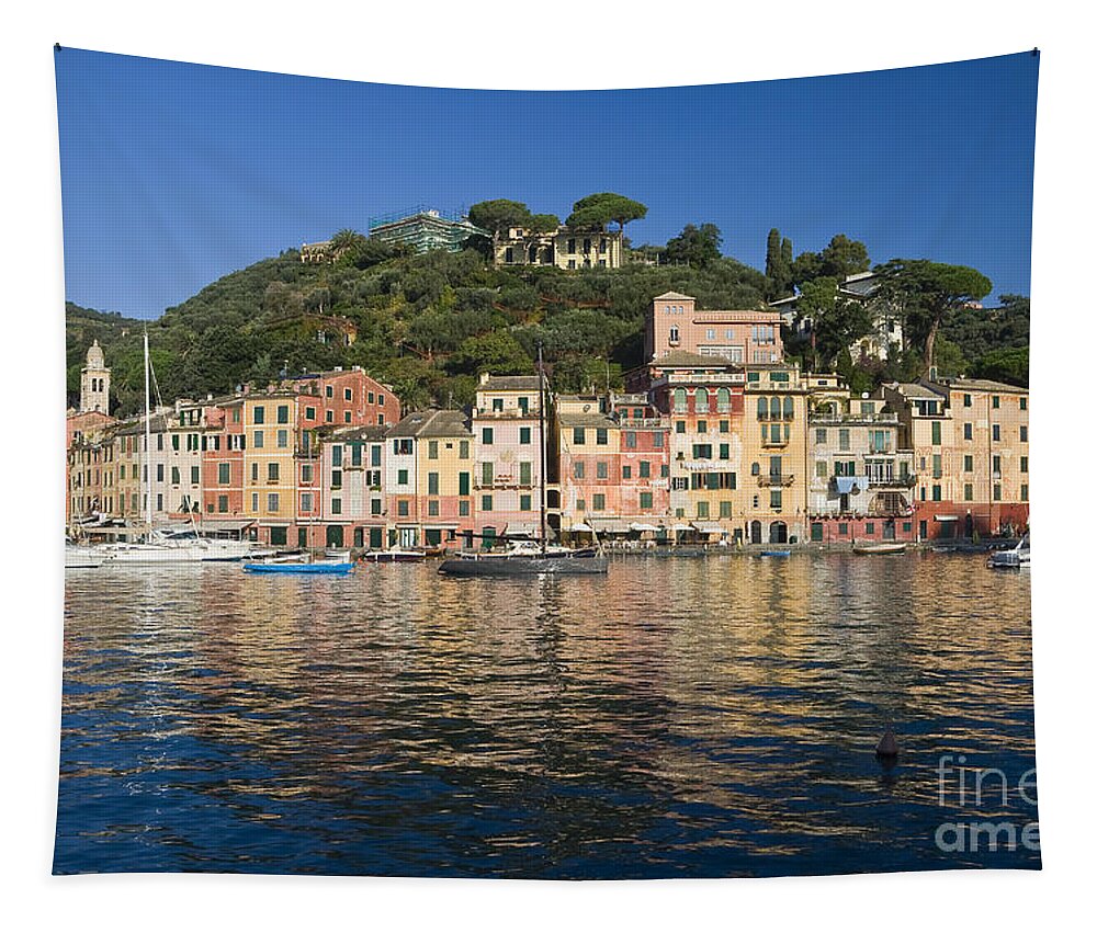 Village Tapestry featuring the photograph Portofino by Antonio Scarpi