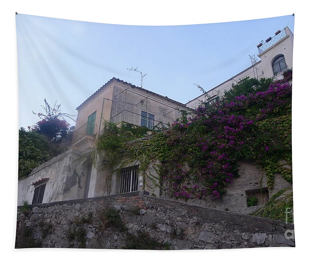  Tapestry featuring the photograph Positano - Hilltop by Nora Boghossian