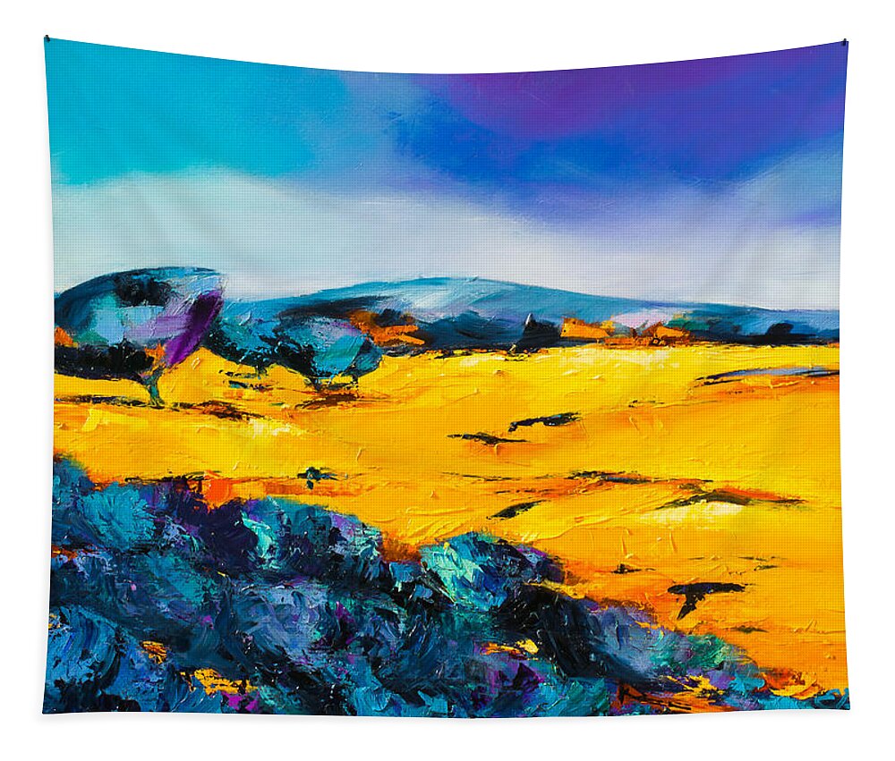 Provence Painting Tapestry featuring the painting Provence Colors by Elise Palmigiani