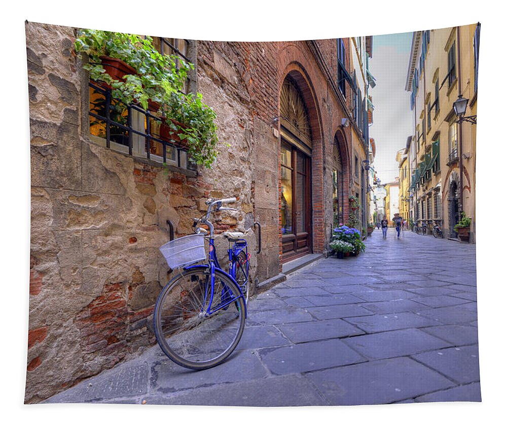 Europe Tapestry featuring the photograph Purple Bike by Matt Swinden