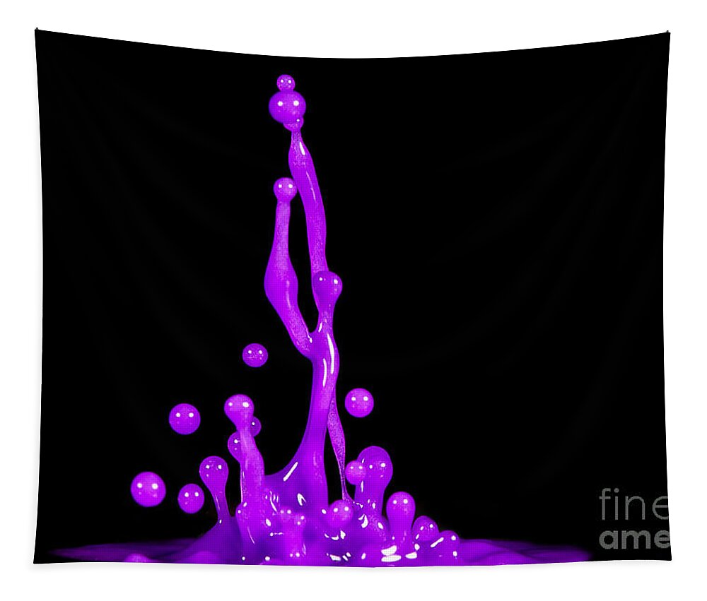 Abstract Tapestry featuring the photograph Purple Nurple by Anthony Sacco