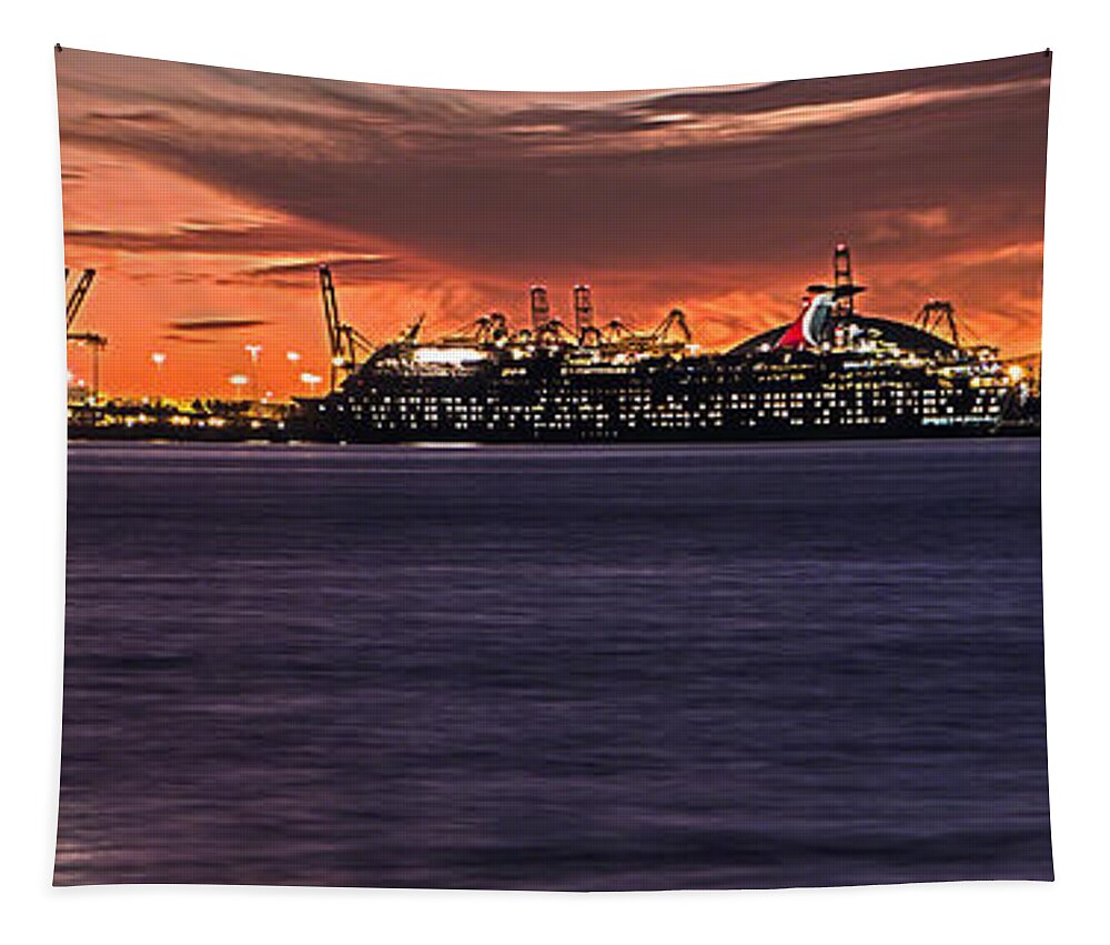 Blue Hour Tapestry featuring the photograph Queen And Princess Look On by Denise Dube