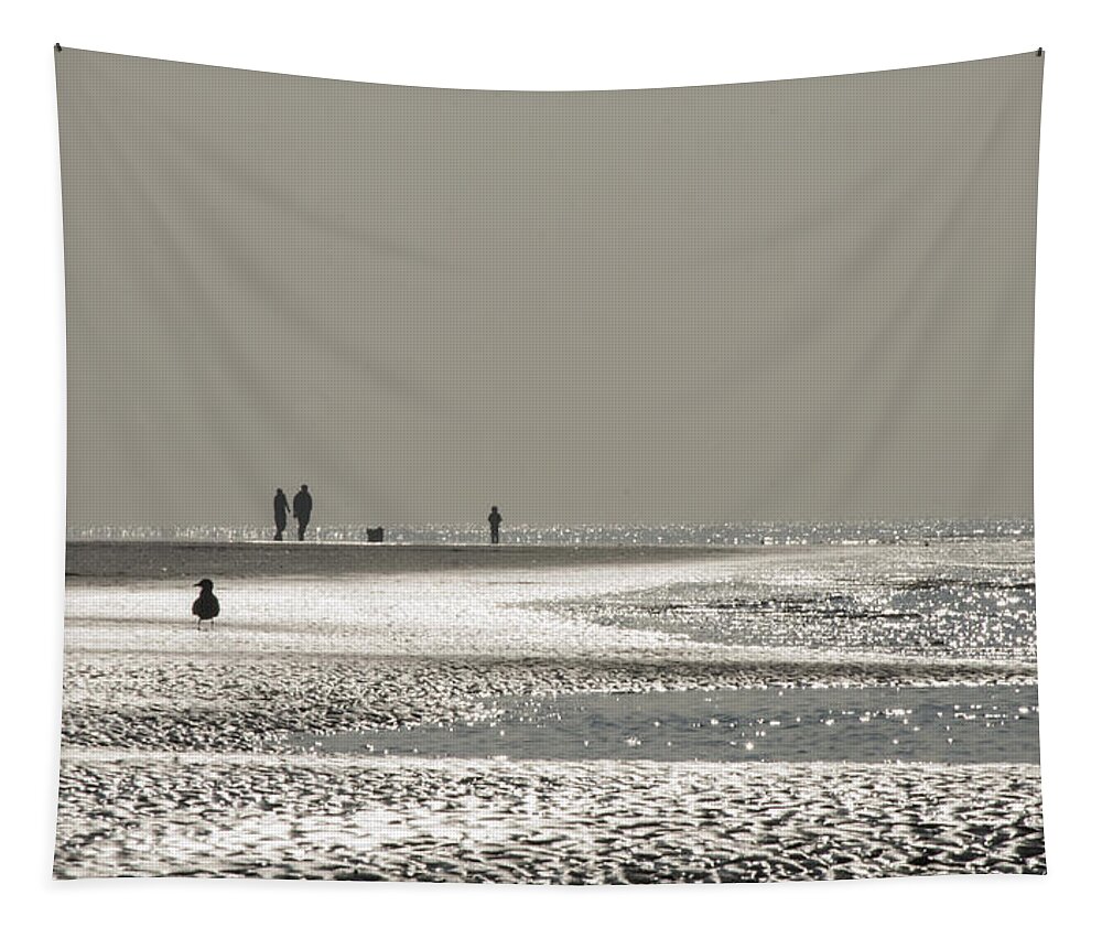Seaside Tapestry featuring the photograph Quick silver by Spikey Mouse Photography