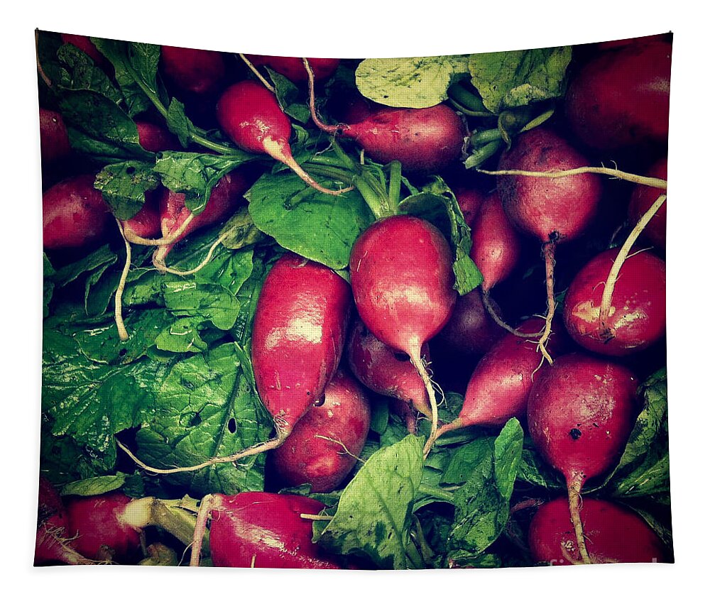 Organic Tapestry featuring the photograph Radishes by Amy Cicconi