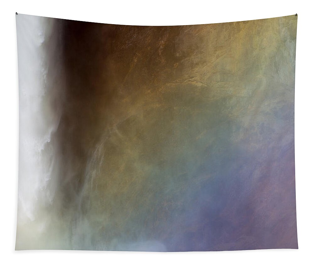 Lower Yellowstone Falls Tapestry featuring the photograph Rainbow at the Falls by Max Waugh