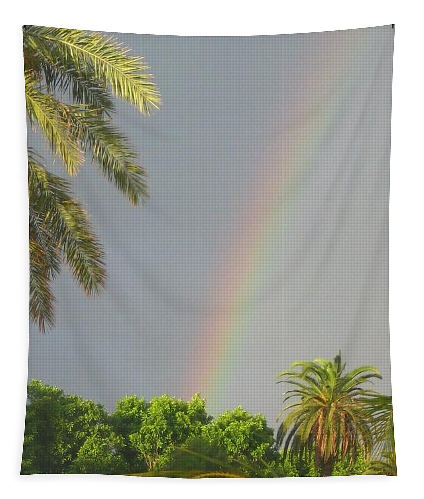 Rainbow Tapestry featuring the photograph Rainbow Bermuda by Photographic Arts And Design Studio