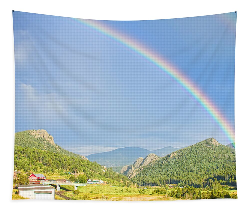 Rainbows Tapestry featuring the photograph Rainbow Over Rollinsville by James BO Insogna