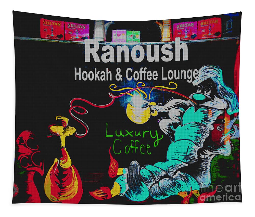  Tapestry featuring the photograph Ranoush Painted by Kelly Awad