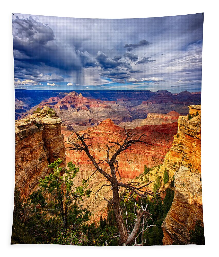 Grand Canyon Tapestry featuring the photograph Reaching Up by Beth Sargent
