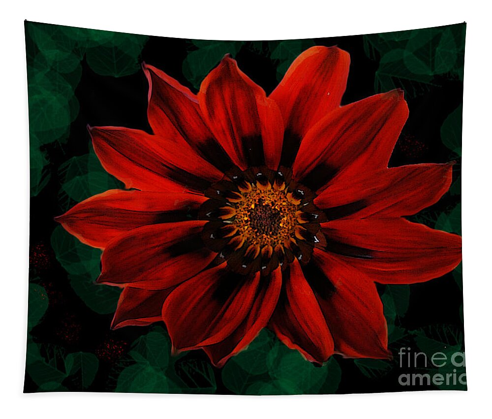 Flowers Tapestry featuring the photograph Red Flower by Ben Yassa