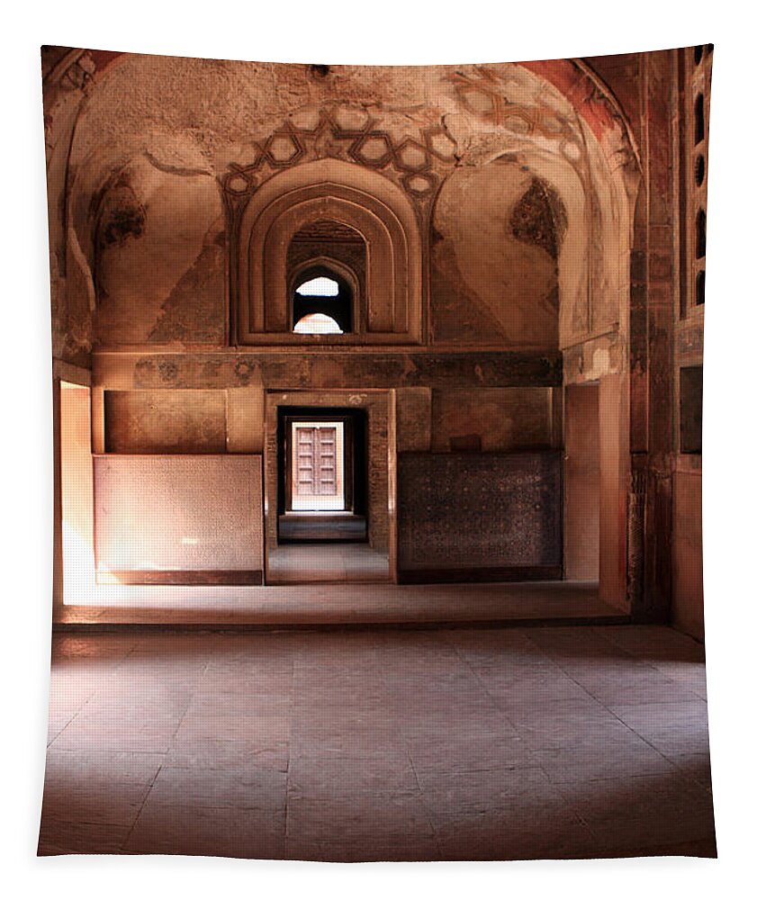 India Tapestry featuring the photograph Red Fort Agra India by Aidan Moran