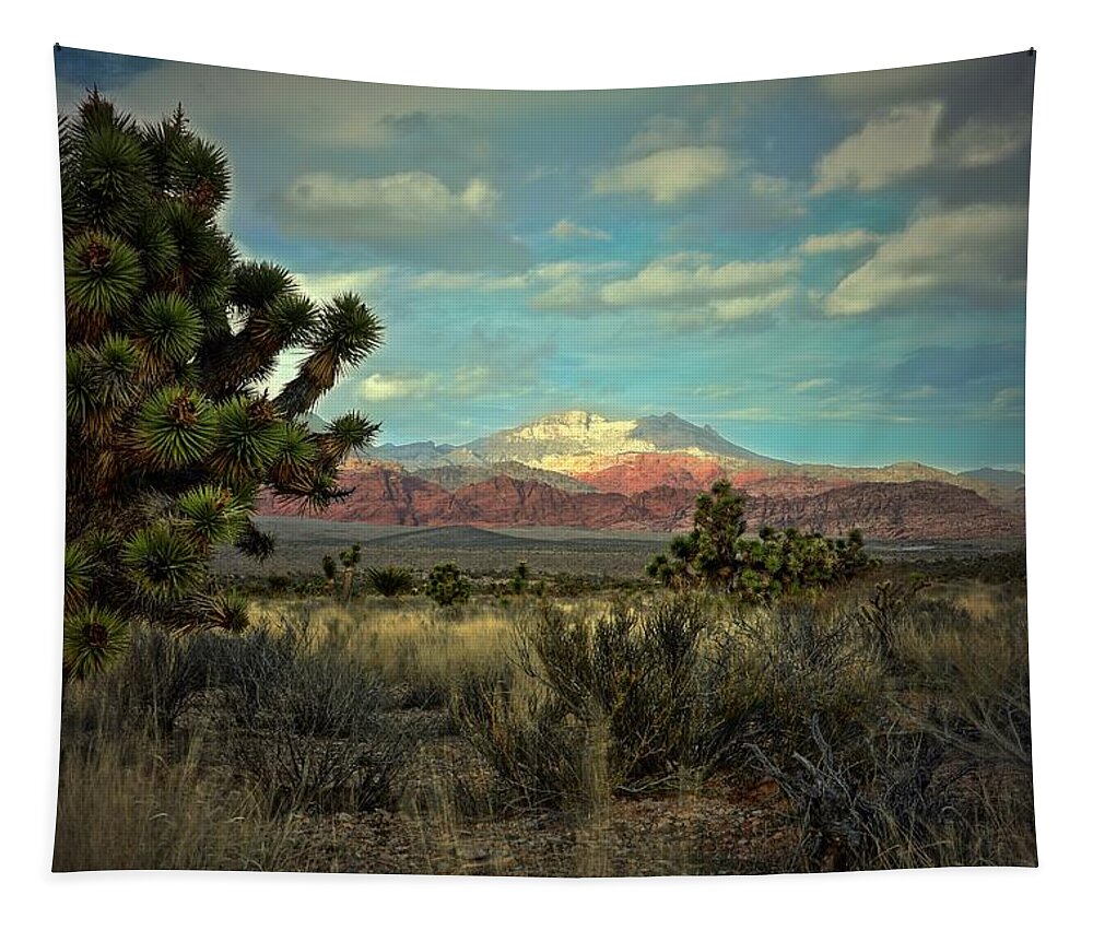 Red Rock National Conservation Area Tapestry featuring the photograph Red Rock East by Mark Ross