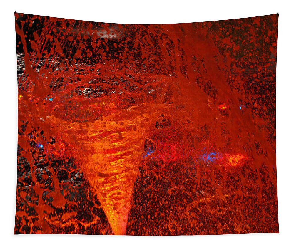 Red Tapestry featuring the photograph Red Vortex by Glory Ann Penington