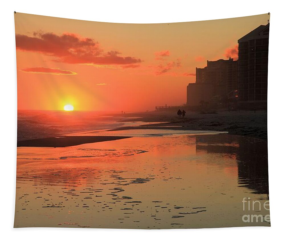 Gulf Islands National Seashore Tapestry featuring the photograph Reflections At Perdido Key by Adam Jewell
