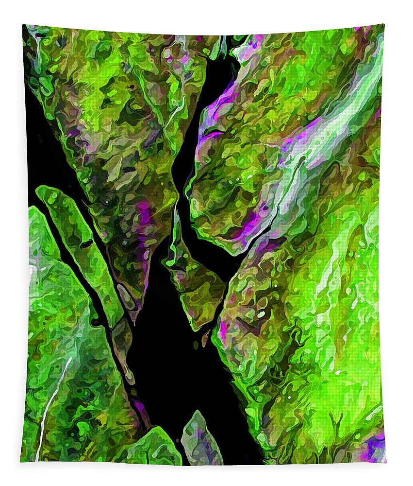 Nature Tapestry featuring the digital art Rock Art 20 by ABeautifulSky Photography by Bill Caldwell
