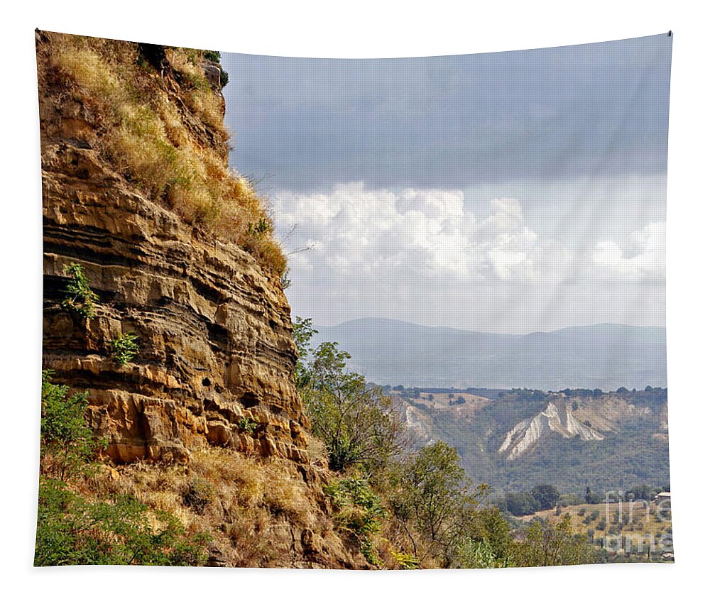 Crateri Senesi Tapestry featuring the photograph Rock Formation by Tim Holt