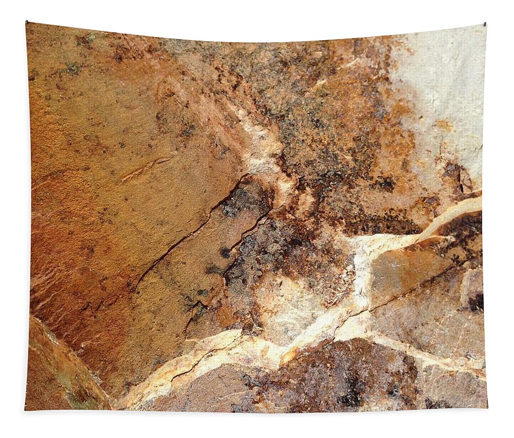 Rock Tapestry featuring the photograph Rockscape 1 by Linda Bailey