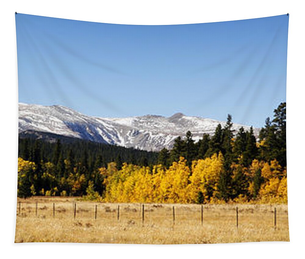 Colorful Tapestry featuring the photograph Rocky Mountain Autumn by Marilyn Hunt