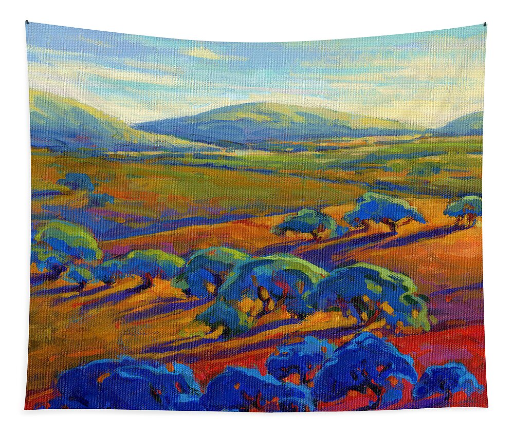 California Tapestry featuring the painting Rolling Hills 2 by Konnie Kim