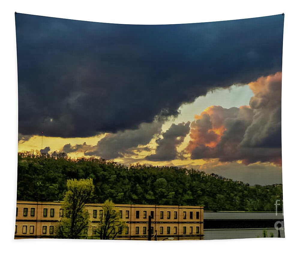 Storm Tapestry featuring the photograph Storm Clouds Rolling In by Charlie Cliques