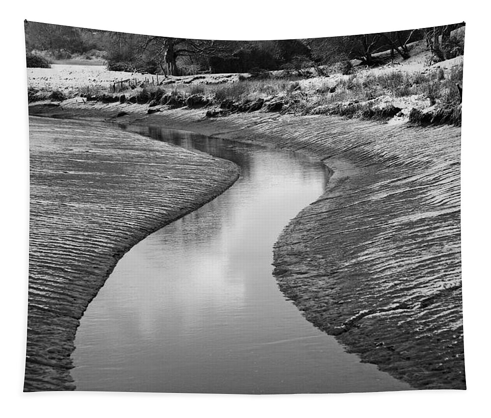 Landscape Tapestry featuring the photograph Roman River Bend by David Davies