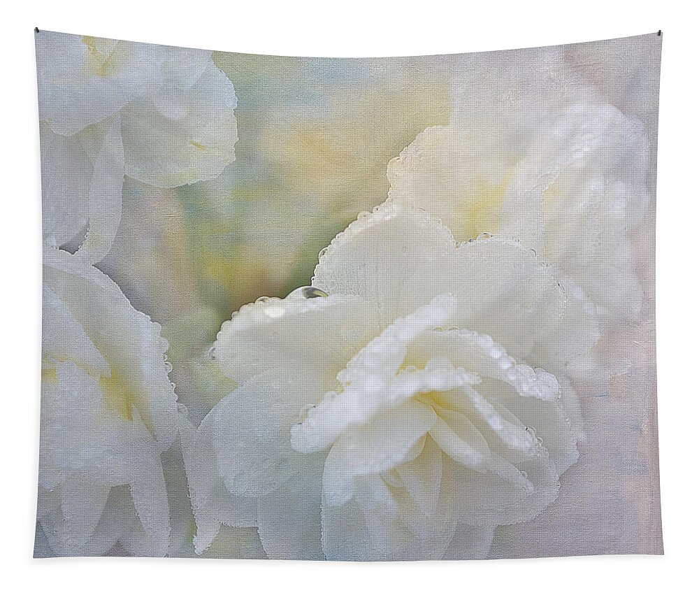 White Tapestry featuring the digital art Romance in White by Michelle Ayn Potter