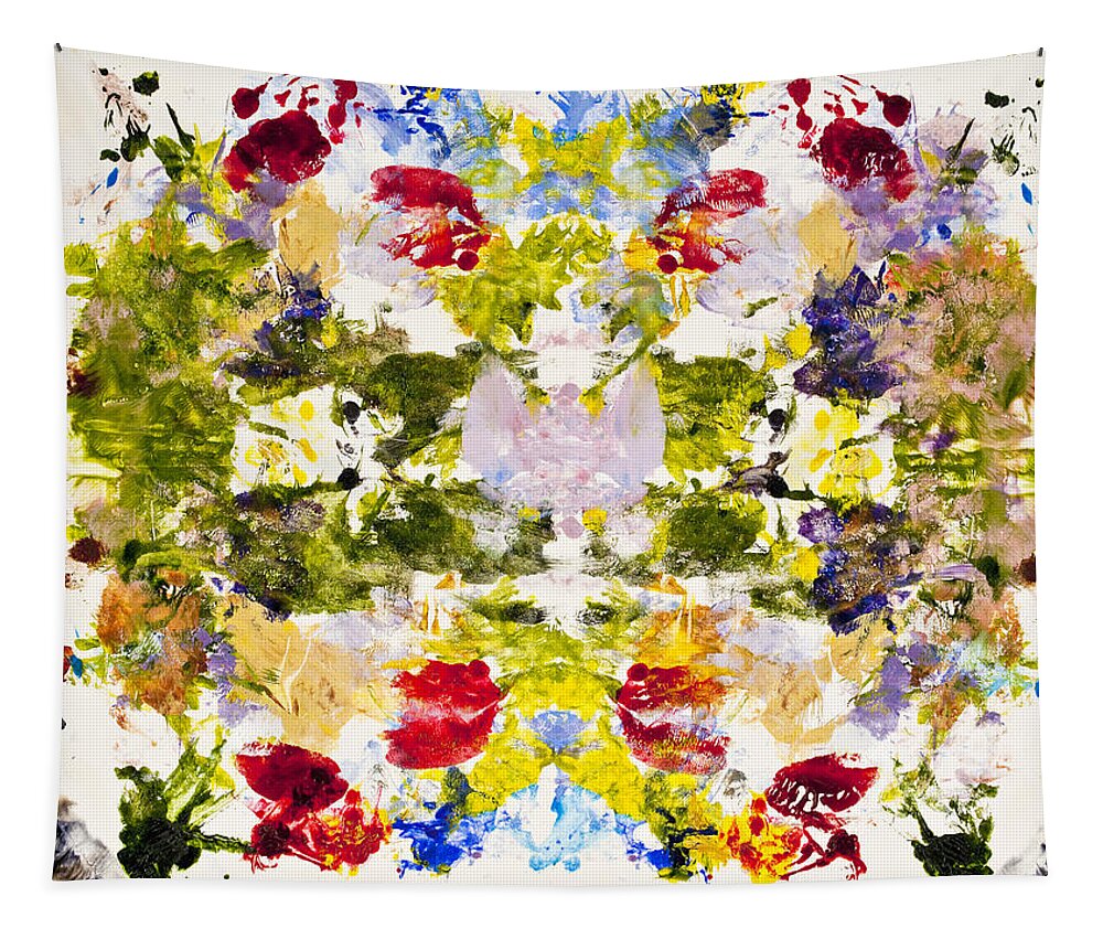 Rorschach Tapestry featuring the painting Rorschach Test by Darice Machel McGuire