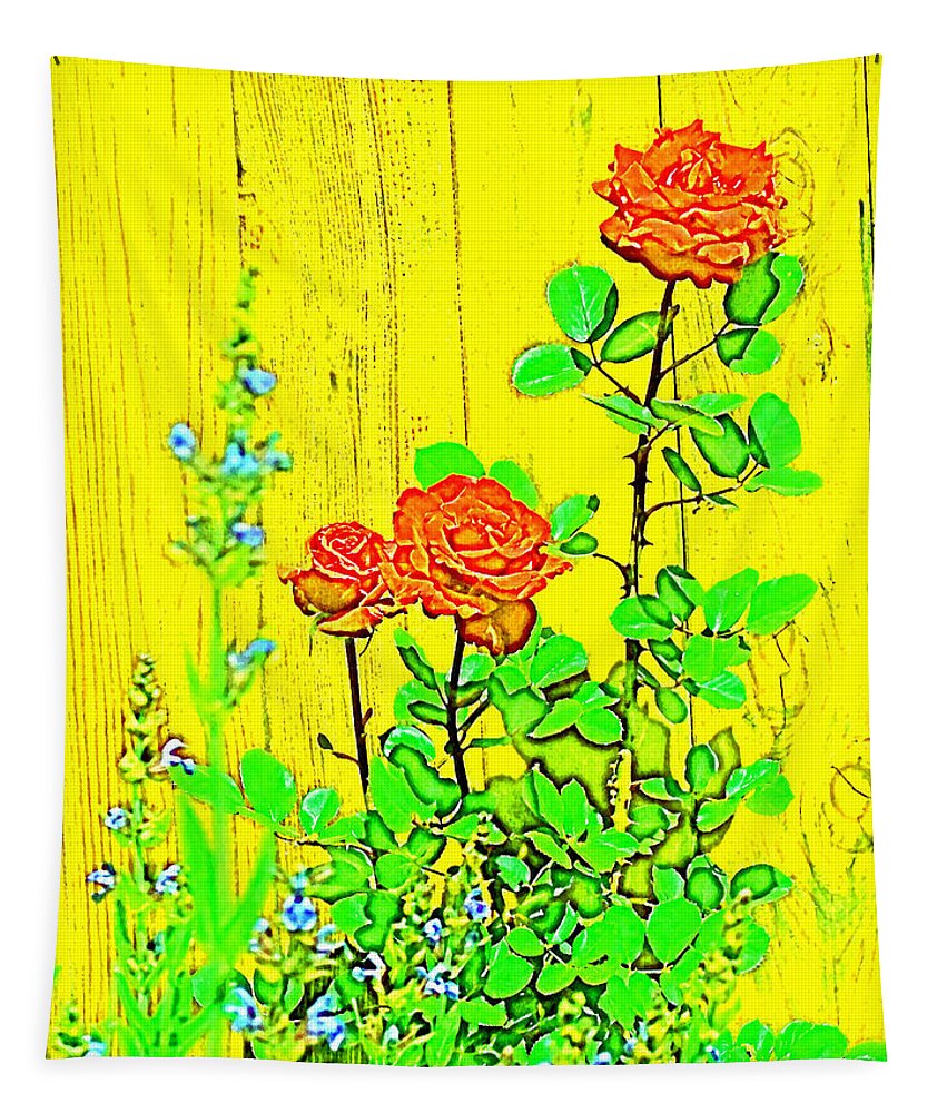 Floral Tapestry featuring the photograph Rose 9 by Pamela Cooper