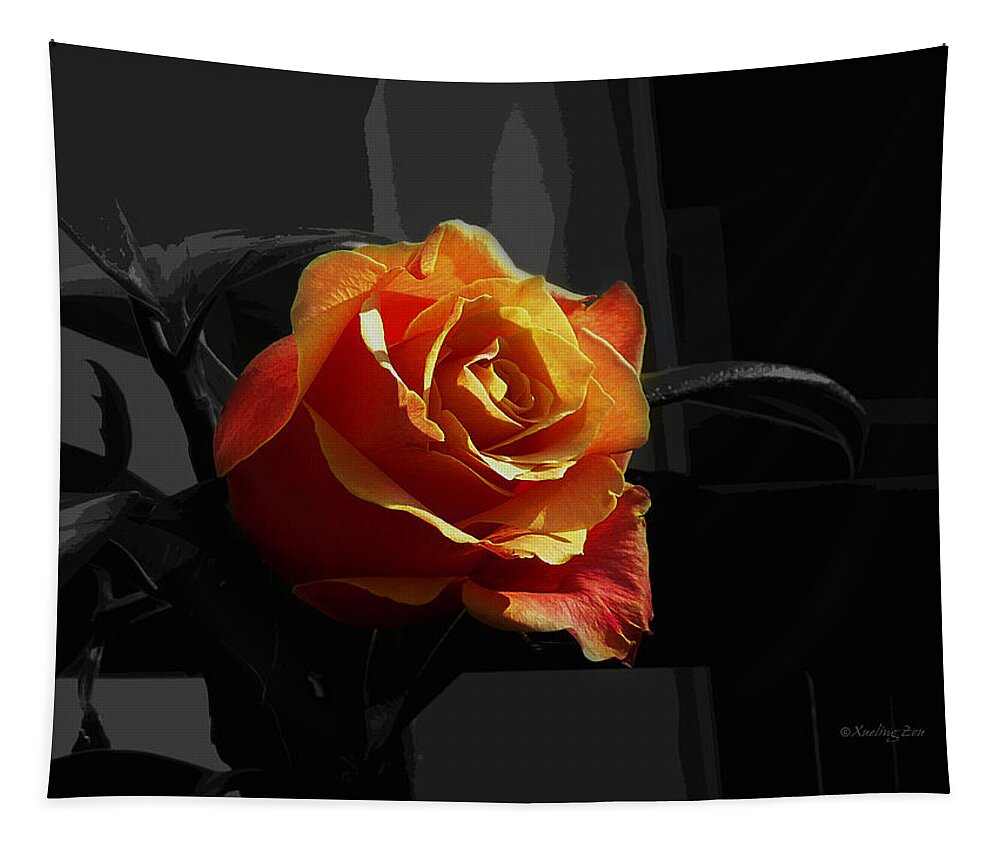 Rose Tapestry featuring the photograph Rose I by Xueling Zou