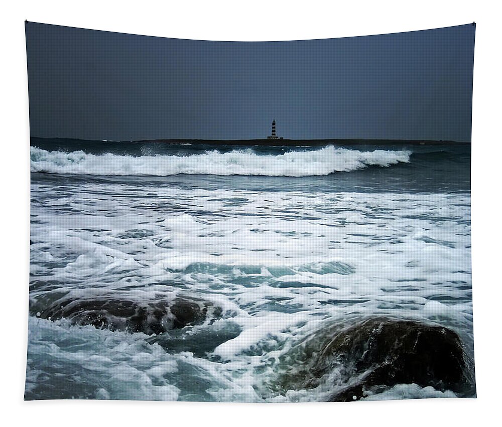 Sea Tapestry featuring the photograph Coastal Storm by Steve Ball