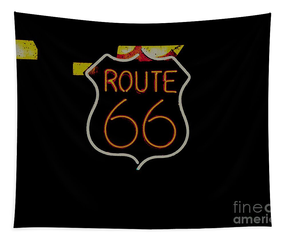  Tapestry featuring the photograph Route 66 Revisited by Kelly Awad