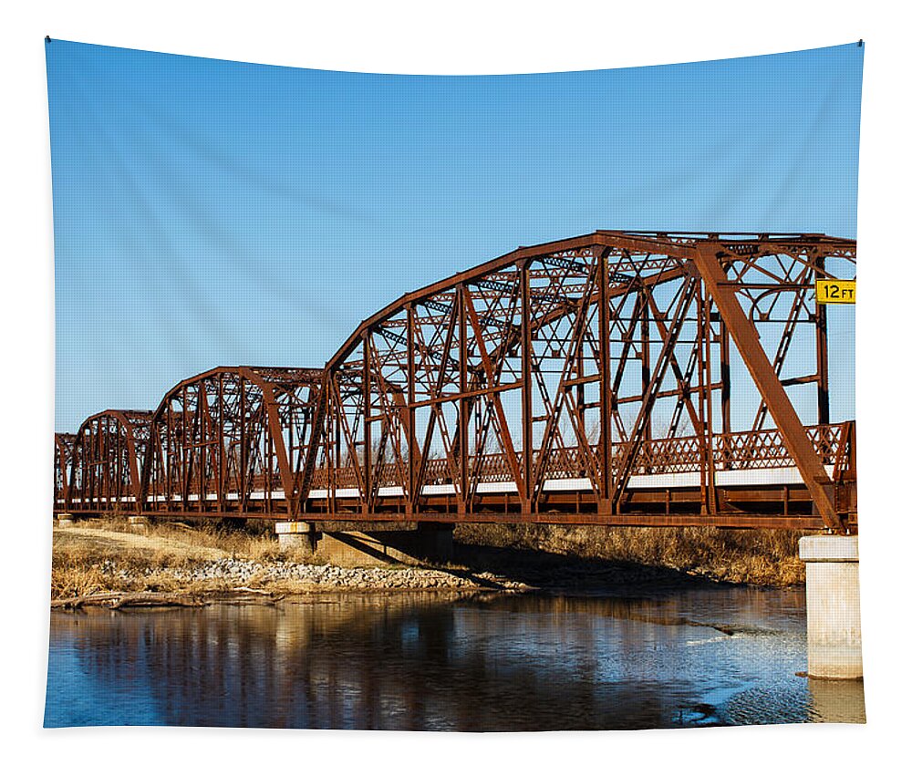 Old Rusty Bridge Tapestry featuring the photograph Rusty Bridge by Doug Long