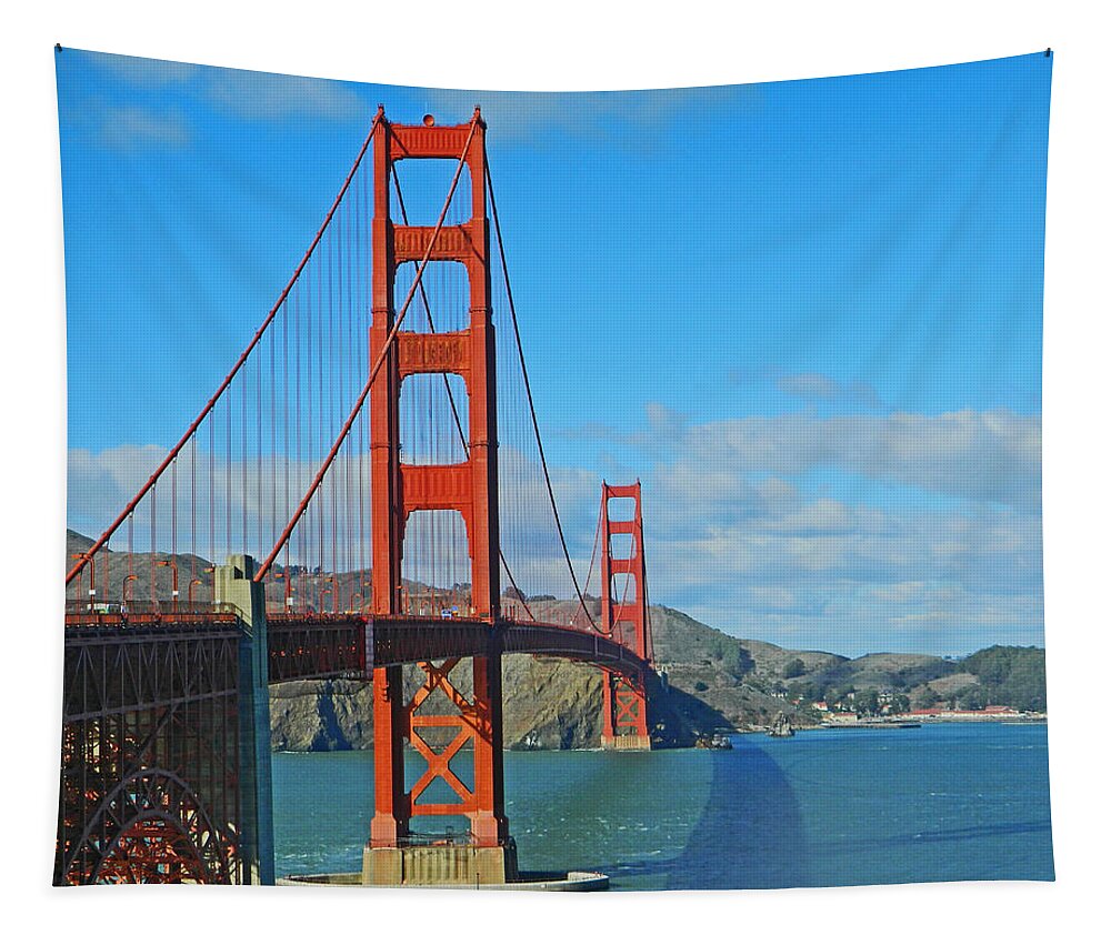 Bridges Tapestry featuring the photograph San Francisco's Golden Gate Bridge by Emmy Marie Vickers